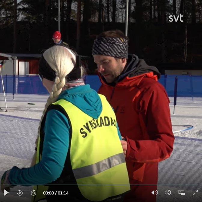 Digital guidance for visually impaired skiers at Kimstadloppet